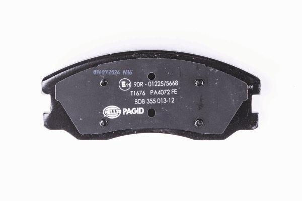 Brake pad set Hella 8DB 355 013-121