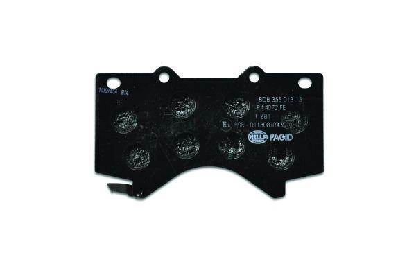 Brake Pad Set, disc brake Hella 8DB 355 013-151