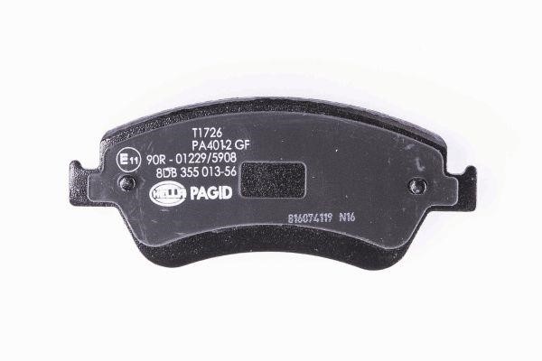 Brake pad set Hella 8DB 355 013-561