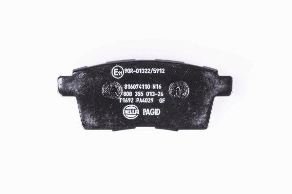 Brake pad set Hella 8DB 355 013-261