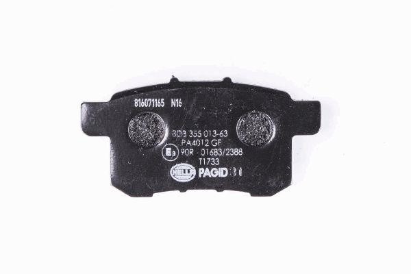 Brake pad set Hella 8DB 355 013-631