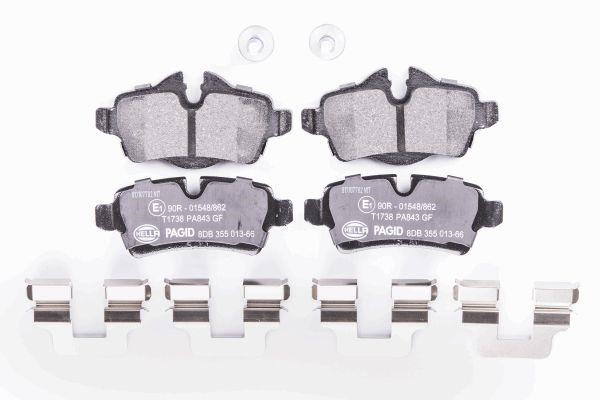 Hella 8DB 355 013-661 Brake Pad Set, disc brake 8DB355013661