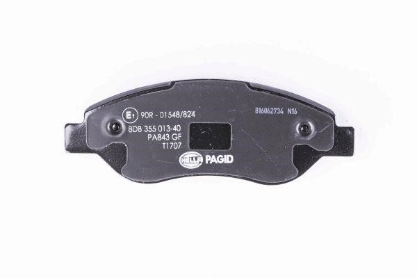 Brake pad set Hella 8DB 355 013-401