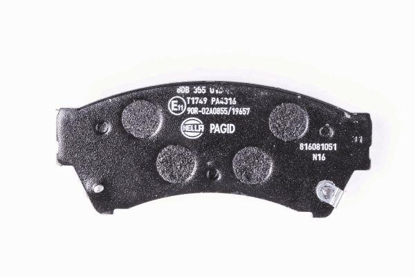 Brake pad set Hella 8DB 355 013-761