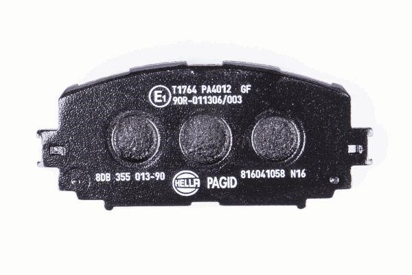 Brake pad set Hella 8DB 355 013-901