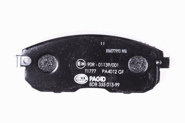 Brake pad set Hella 8DB 355 013-991