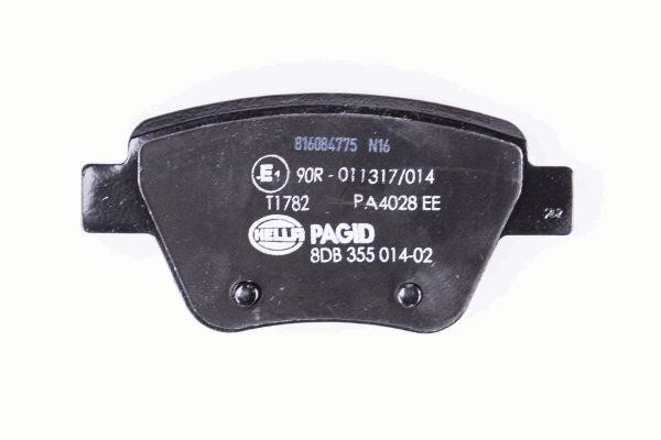 Brake pad set Hella 8DB 355 014-021