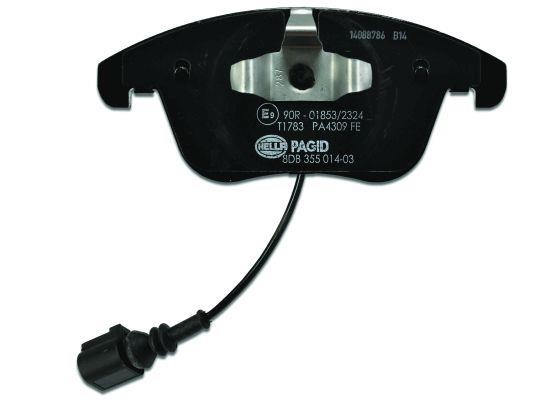 Brake pad set Hella 8DB 355 014-031