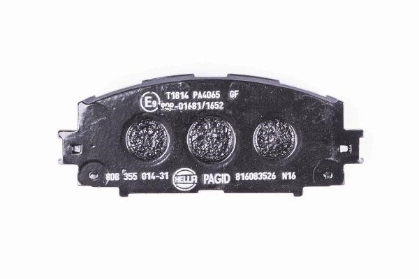 Brake pad set Hella 8DB 355 014-311