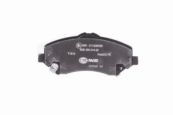 Brake pad set Hella 8DB 355 014-321