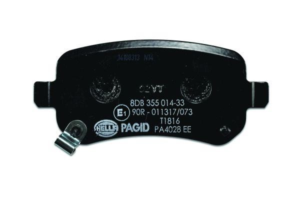 Brake pad set Hella 8DB 355 014-331