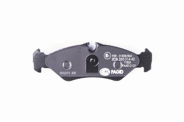 Brake pad set Hella 8DB 355 014-421