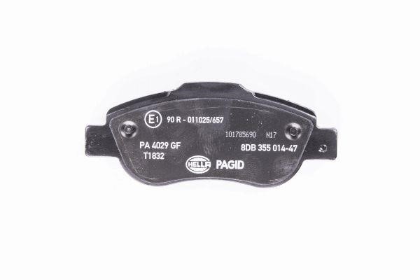 Brake pad set Hella 8DB 355 014-471