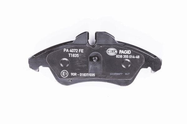 Brake pad set Hella 8DB 355 014-481