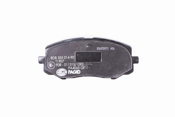 Brake pad set Hella 8DB 355 014-901