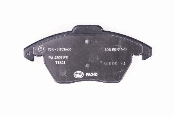 Brake Pad Set, disc brake Hella 8DB 355 014-511