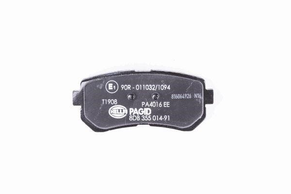 Brake pad set Hella 8DB 355 014-911