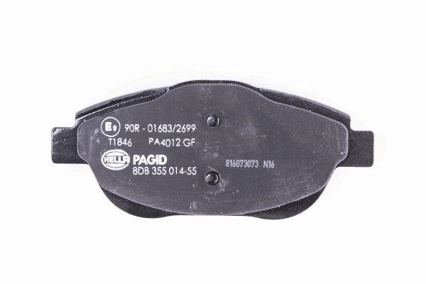 Brake pad set Hella 8DB 355 014-551