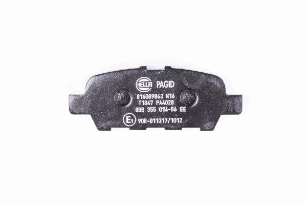 Brake pad set Hella 8DB 355 014-561