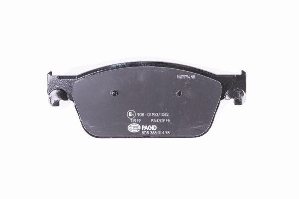 Brake Pad Set, disc brake Hella 8DB 355 014-981