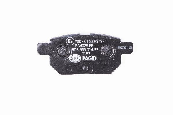 Brake pad set Hella 8DB 355 014-991