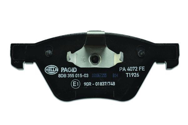 Brake Pad Set, disc brake Hella 8DB 355 015-031