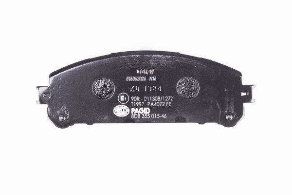 Brake pad set Hella 8DB 355 015-461