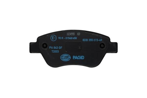 Brake pad set Hella 8DB 355 015-491