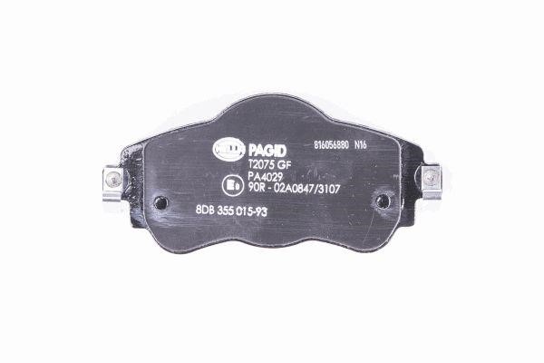 Brake pad set Hella 8DB 355 015-931