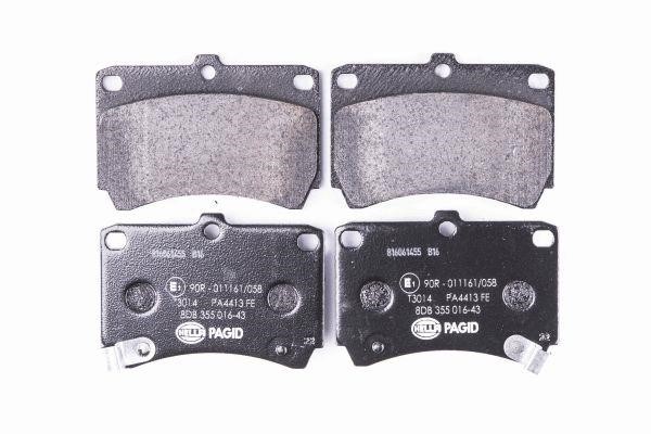 Hella 8DB 355 016-431 Brake Pad Set, disc brake 8DB355016431
