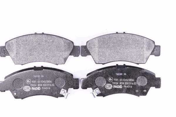 Hella 8DB 355 016-521 Brake Pad Set, disc brake 8DB355016521
