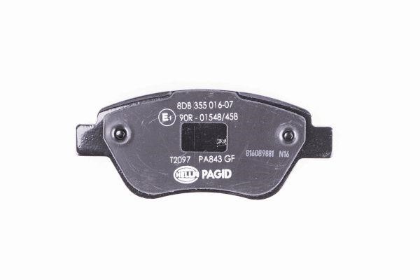 Brake pad set Hella 8DB 355 016-071