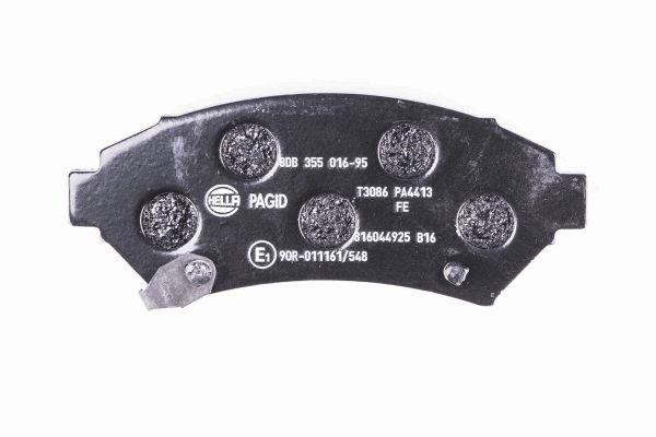 Brake Pad Set, disc brake Hella 8DB 355 016-951