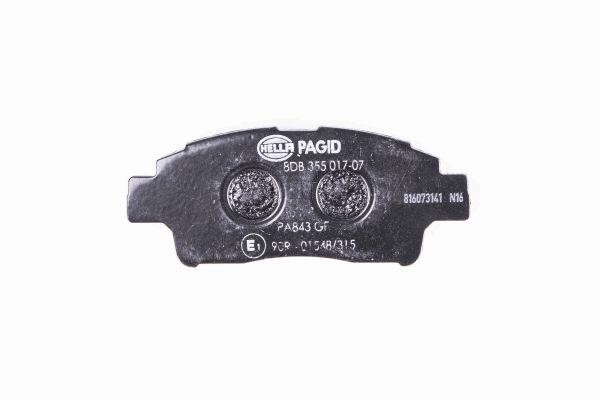 Brake pad set Hella 8DB 355 017-071