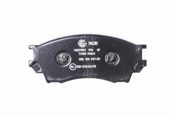 Brake Pad Set, disc brake Hella 8DB 355 017-091