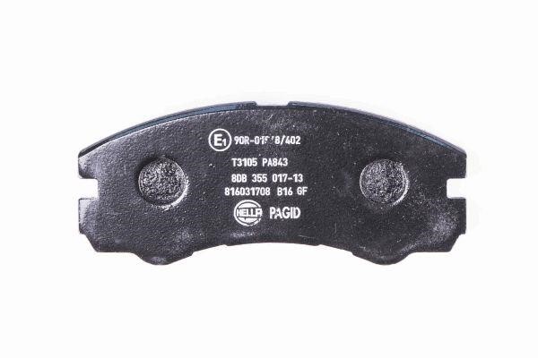 Brake pad set Hella 8DB 355 017-131