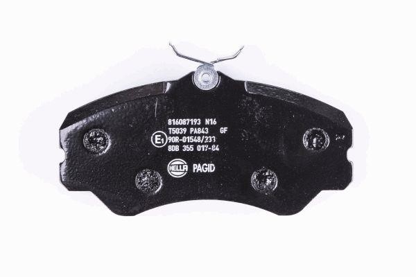 Brake Pad Set, disc brake Hella 8DB 355 017-841