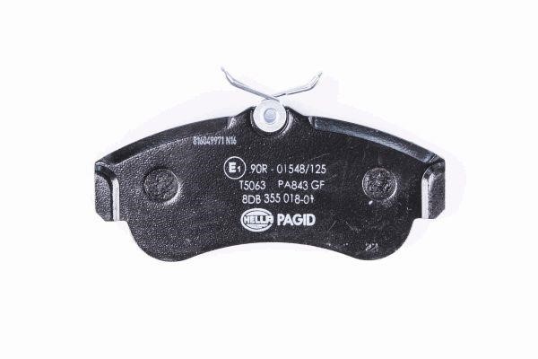 Brake pad set Hella 8DB 355 018-011