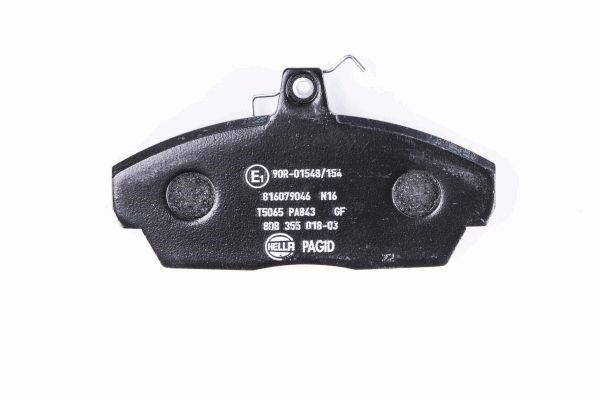 Brake pad set Hella 8DB 355 018-031