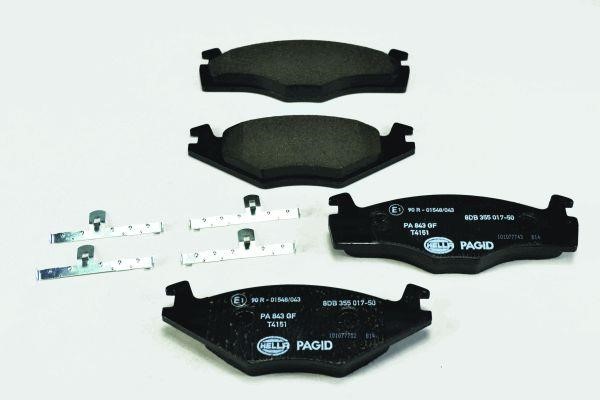 Hella 8DB 355 017-501 Brake Pad Set, disc brake 8DB355017501