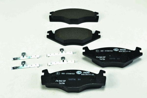 Hella 8DB 355 017-521 Brake Pad Set, disc brake 8DB355017521