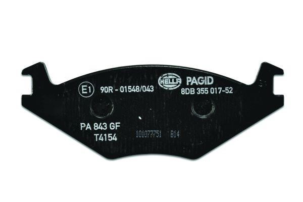Brake Pad Set, disc brake Hella 8DB 355 017-521