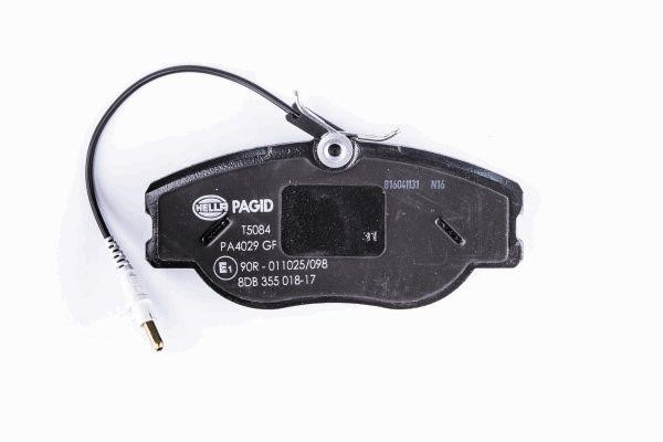 Brake pad set Hella 8DB 355 018-171