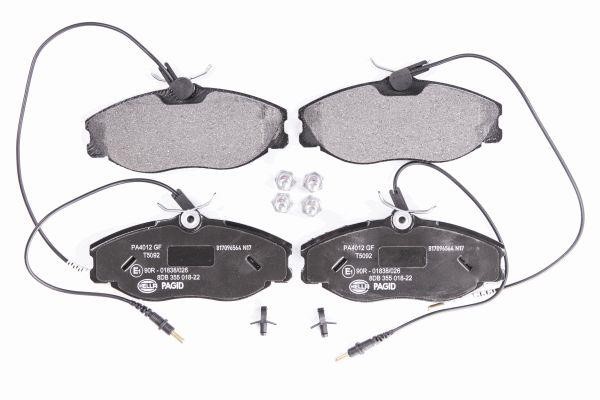 Hella 8DB 355 018-221 Brake pad set 8DB355018221 8DB355018221 Hella Brake pad set