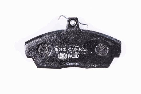 Brake pad set Hella 8DB 355 018-431