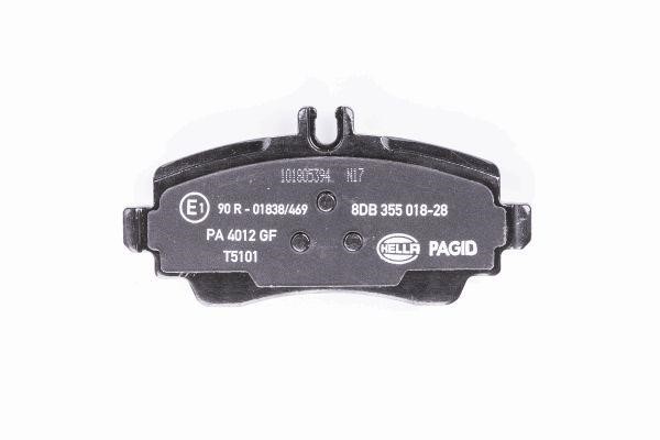 Brake pad set Hella 8DB 355 018-281
