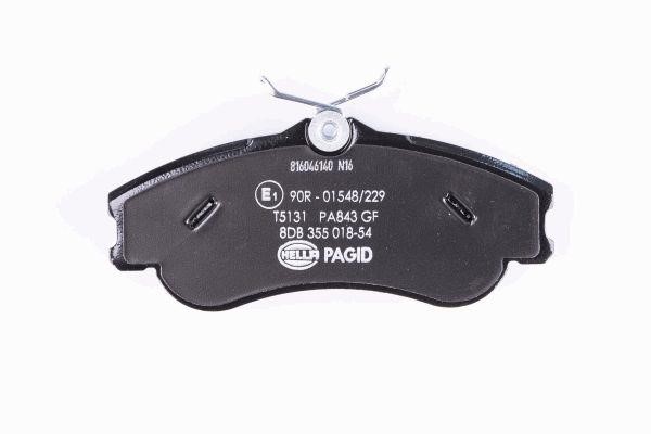 Brake pad set Hella 8DB 355 018-541
