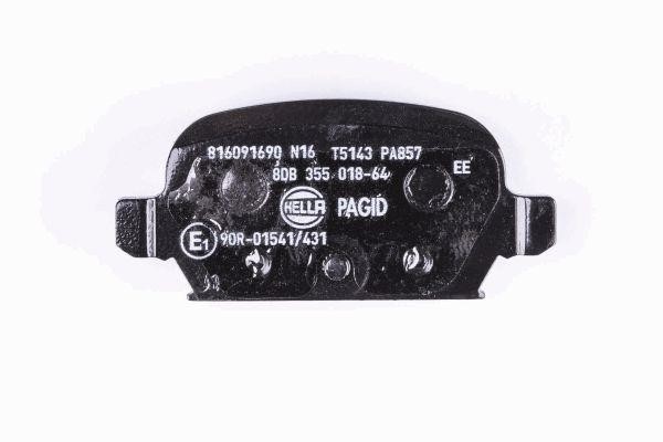 Brake Pad Set, disc brake Hella 8DB 355 018-641