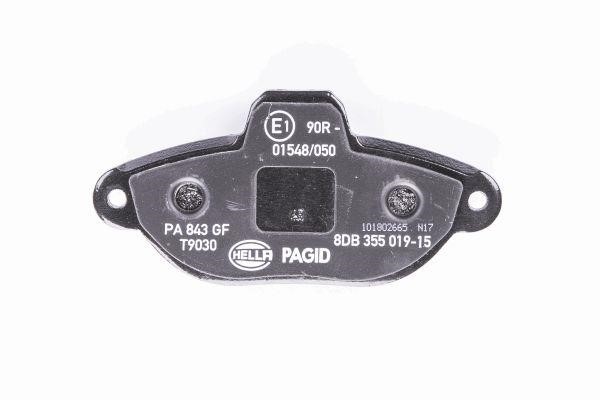 Brake pad set Hella 8DB 355 019-151