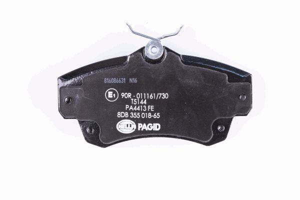 Brake pad set Hella 8DB 355 018-651